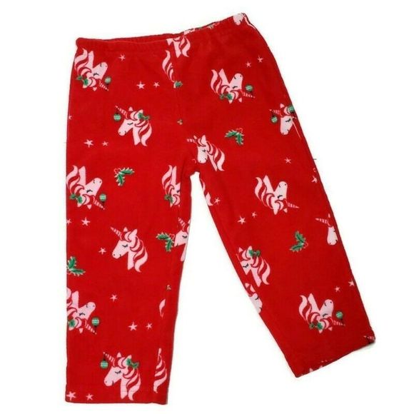 Carter's Christmas Unicorn Pajama Set Girls 2T NWT - Picture 4 of 9